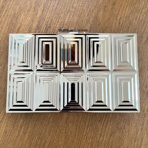 Chrome/Silver Clutch - Christian Siriano x Beauty Bio